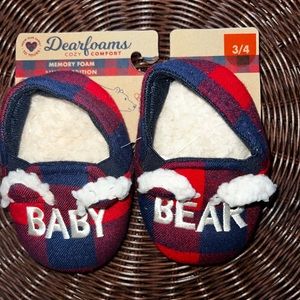 Baby Shoes Slippers Baby Bear Fuzzy